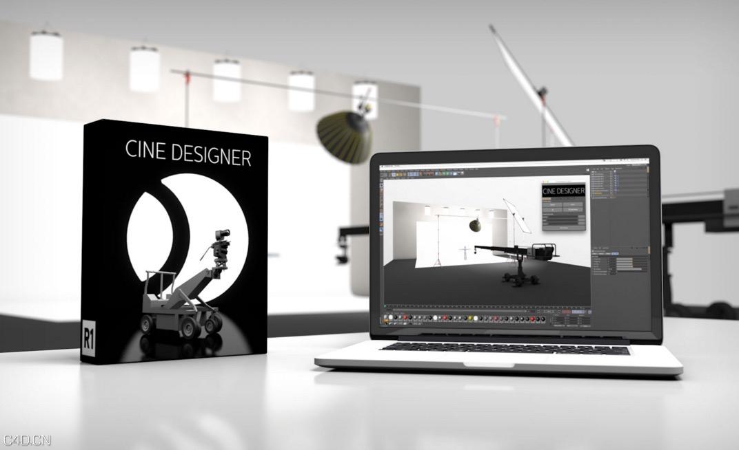 C4D电影拍摄道具插件汉化版 Cinematographydb CineDesigner 1.0