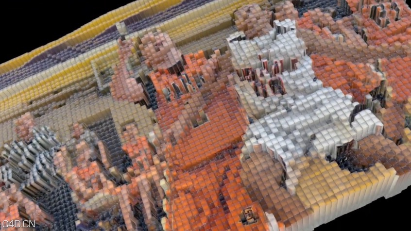 C4D利用着色器效果制作图片像素化动画 Shader Effector Using Image