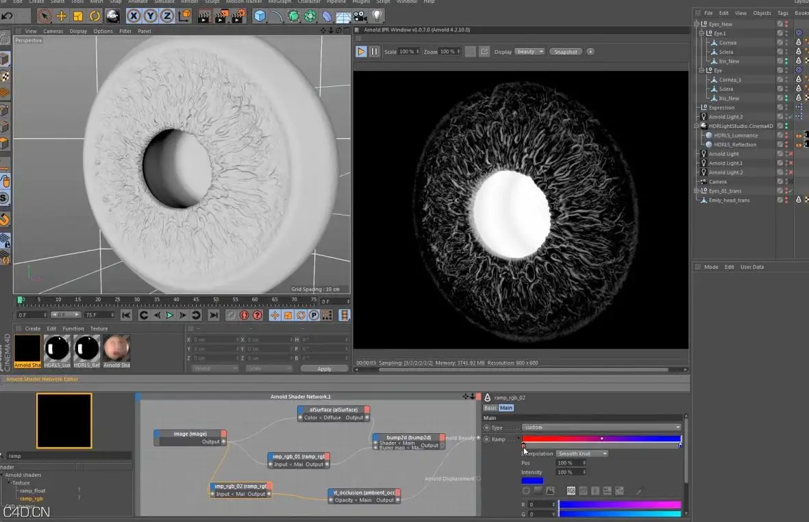 使用arnold render for CINEMA 4D渲染写实的人物皮肤教程 - C4D之家 - cinema4d_ 2016-06-18 23.40.37.jpg