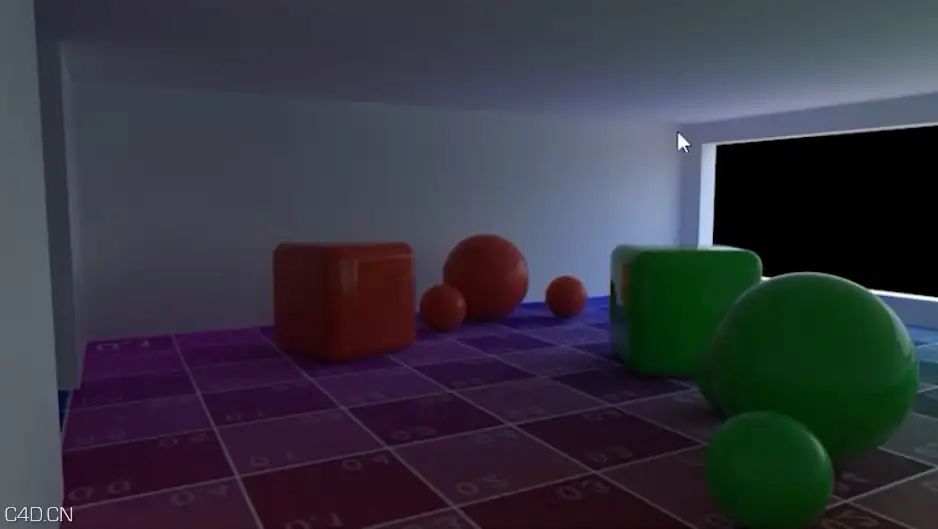 C4D R17室内全局光照明设置教程Lighting An Interior Scene With GI