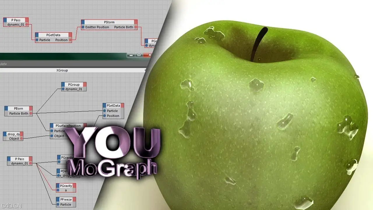 C4D利用TP粒子制作苹果上的水珠 Drops on Apple - Thinking particles in Cinema 4D - C4D之家 - C4D利用TP粒子制作苹果上的水珠 Drops on Apple - Thinking particles in Cinema 4D.jpg