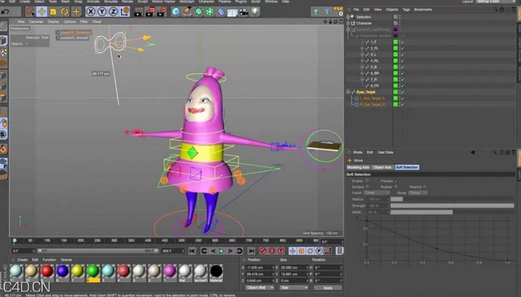 C4D动画片《饺子王国》卡通人物动画制作流程 - C4D之家 - cinema4d_ 2016-06-19 16.15.36.jpg