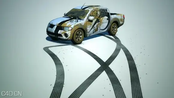 C4D制作汽车刹车痕迹 How to make an Animated Skid Marks in Cinema 4D - C4D之家 - Cinema-4D-Animated-Skid-Marks-Tutorial.jpg