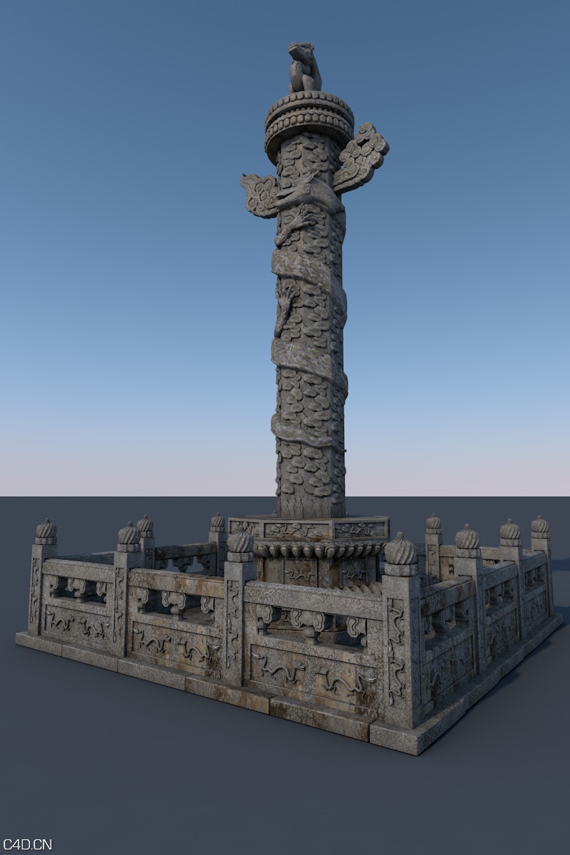 天安门,华表C4D模型下载 - C4D之家 - 111430khqccv3177lp313h.jpg
