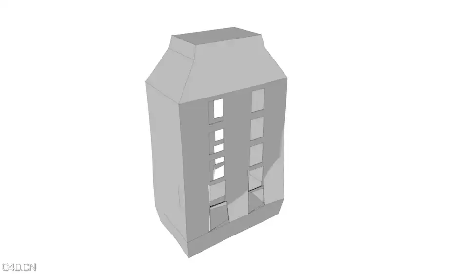 C4D纸盒生长动画工程 Carton growth animation