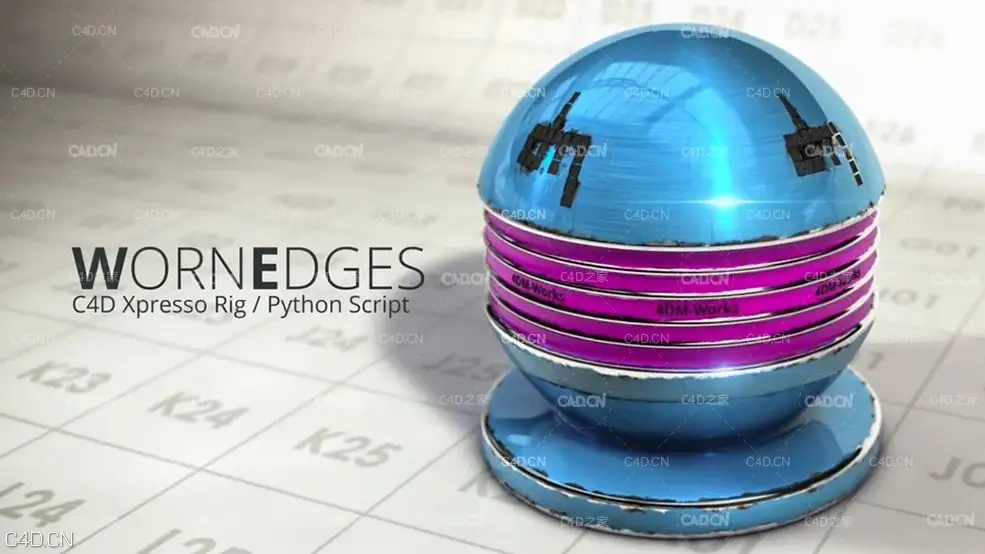 C4D边缘磨损脚本 iDani Worn Edges Script v1.0