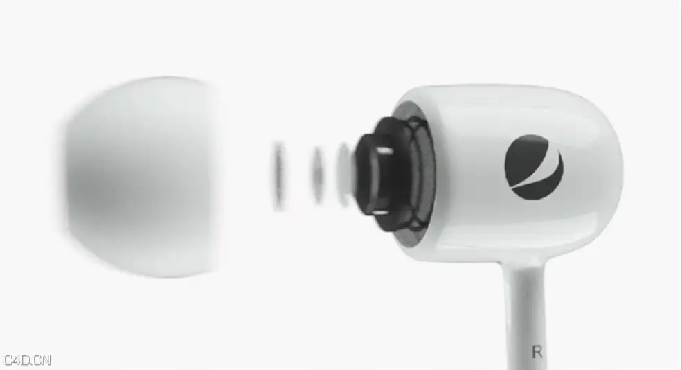C4D制作耳机产品展示动画教程Creating An Apple Like Product Commercial Live Part 1