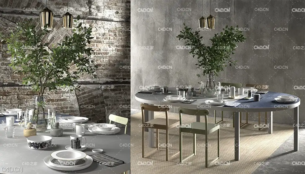 C4D室内模型：餐厅模型 Restaurant - C4D之家 - beinspiration-117-3d-model-max--obj-mtl-fbx-c4d-3.jpg