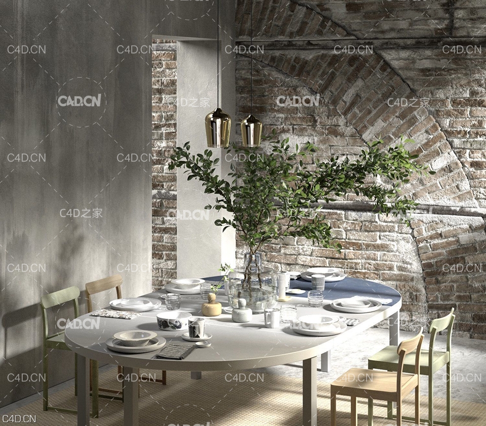 C4D室内模型：餐厅模型 Restaurant - C4D之家 - beinspiration-117-3d-model-max--obj-mtl-fbx-c4d.jpg