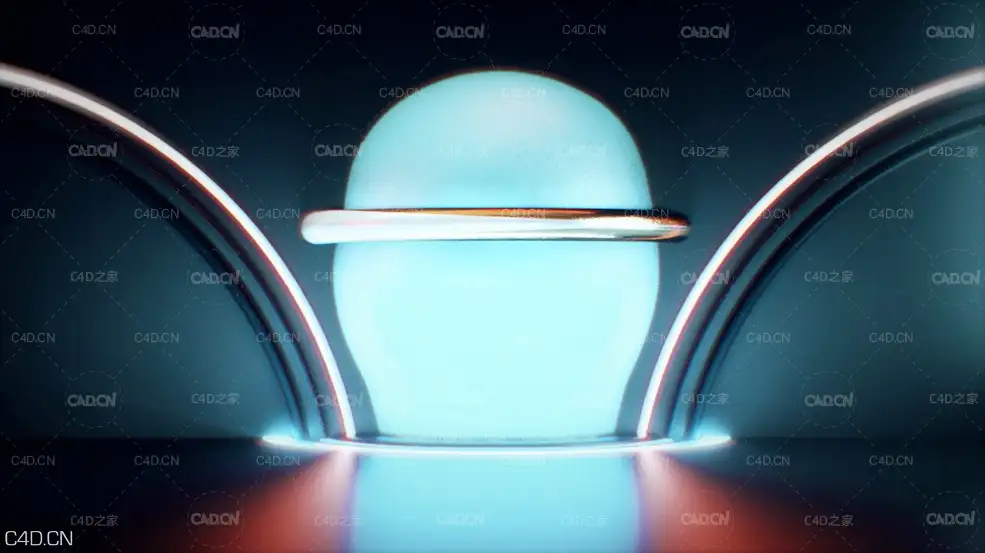 C4D Octane发光的柔体泡泡动画 bubble softbody