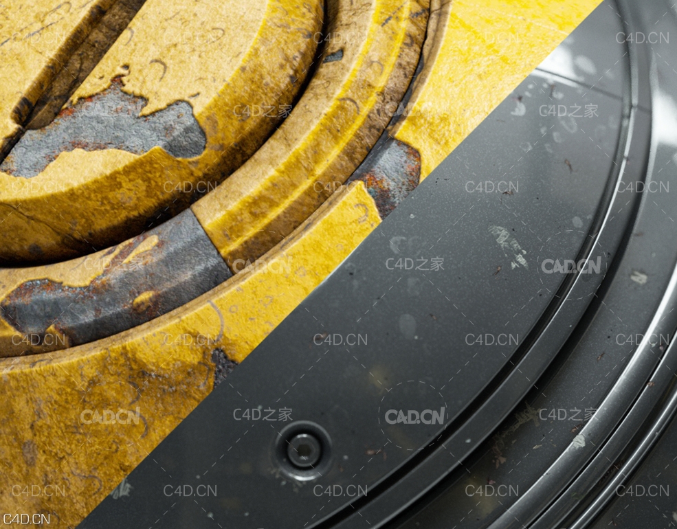 C4D汽车钢圈轮胎车漆材质预设 Automotive Realistics Shaders - C4D之家 - Couv_Behance.jpg