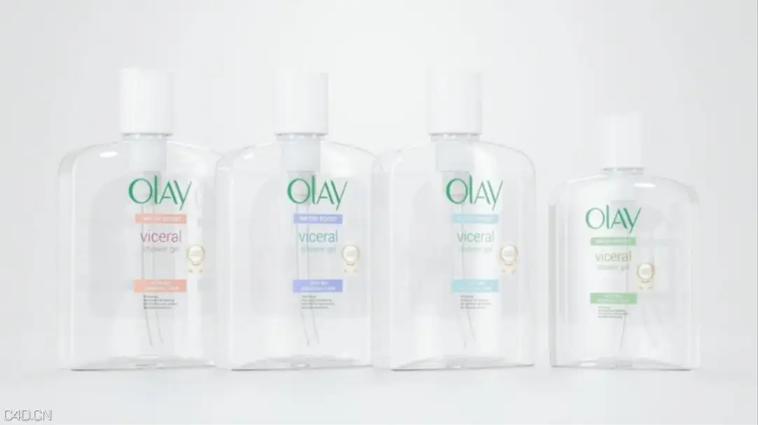 C4D Octane Render化妆品产品渲染教程 White Studio Beauty Product