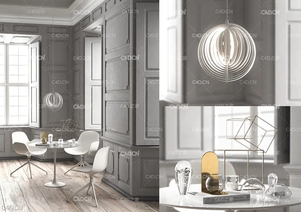 C4D室内模型渲染：餐厅模型 Restaurant - C4D之家 - beinspiration-97-3d-model-max-obj-mtl-fbx-c4d.jpg