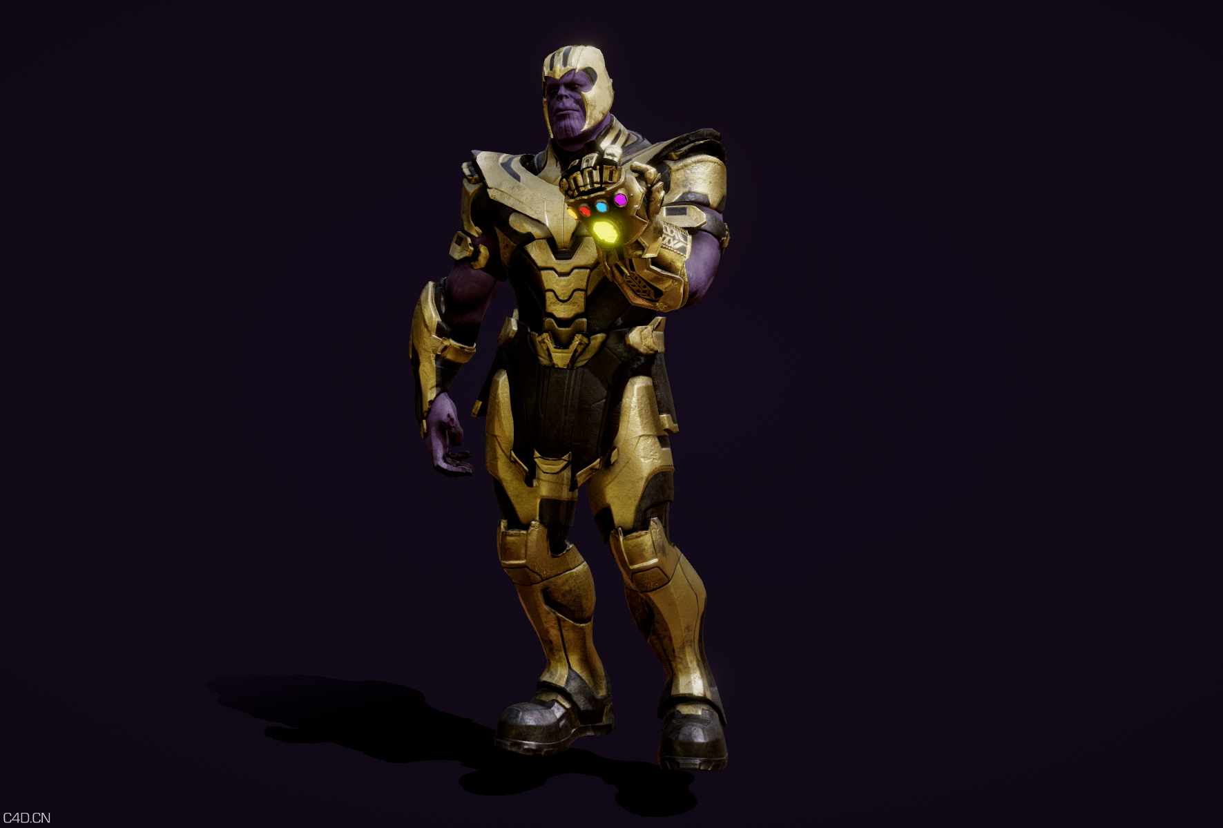 复仇者联盟灭霸高精度模型 - C4D之家 - 灭霸 (1).png