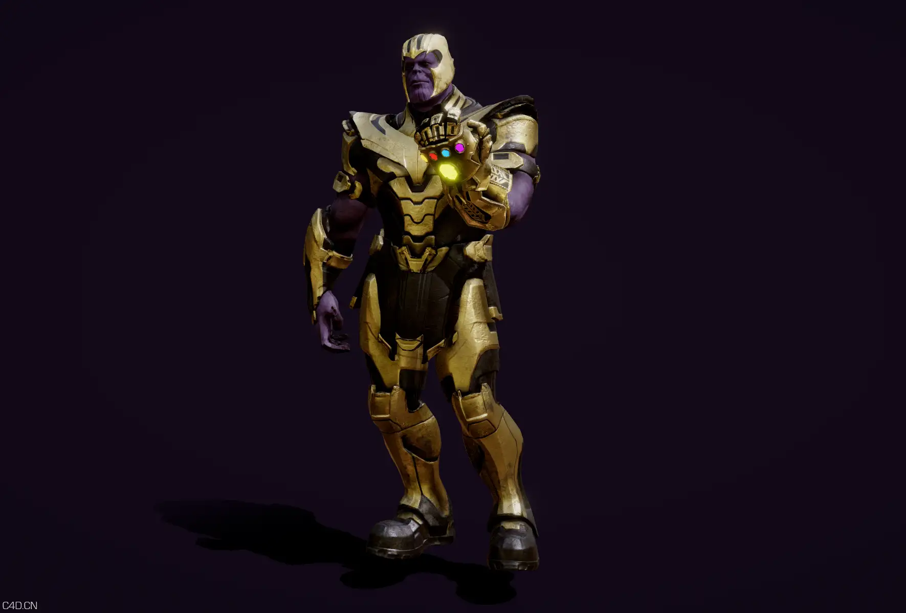 复仇者联盟灭霸高精度模型 - C4D之家 - 灭霸 (1).png