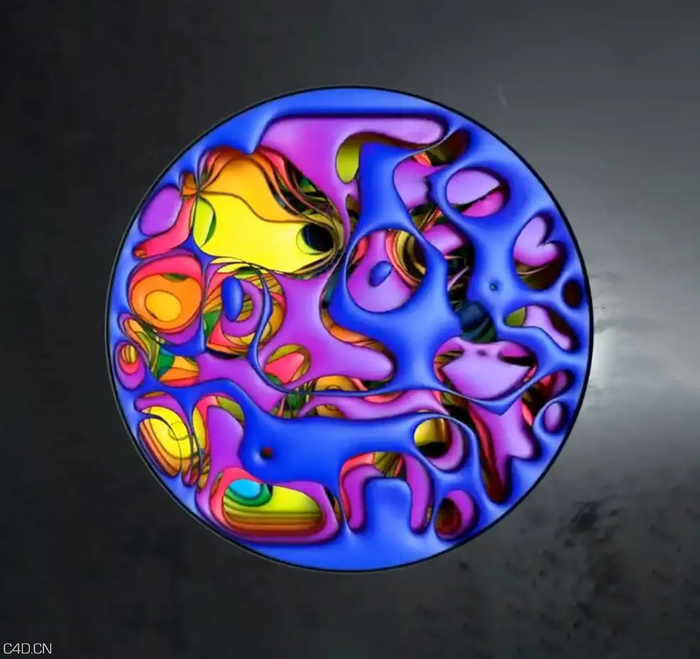 C4D幻彩腐蚀镂空动画图案教程 PSYCHEDELIC TIMES (Cinema 4D Tutorial)
