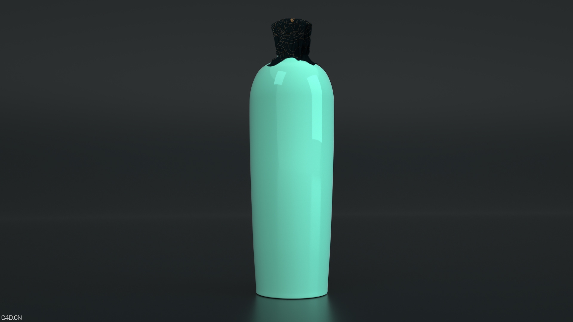黄酒的瓶子带软木塞 - C4D之家 - 酒.jpg