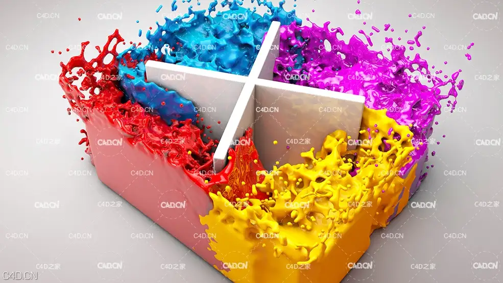C4D彩色流体动画工程 WATER SIMULATION ANIMATION - C4D之家 - icon-1.jpg