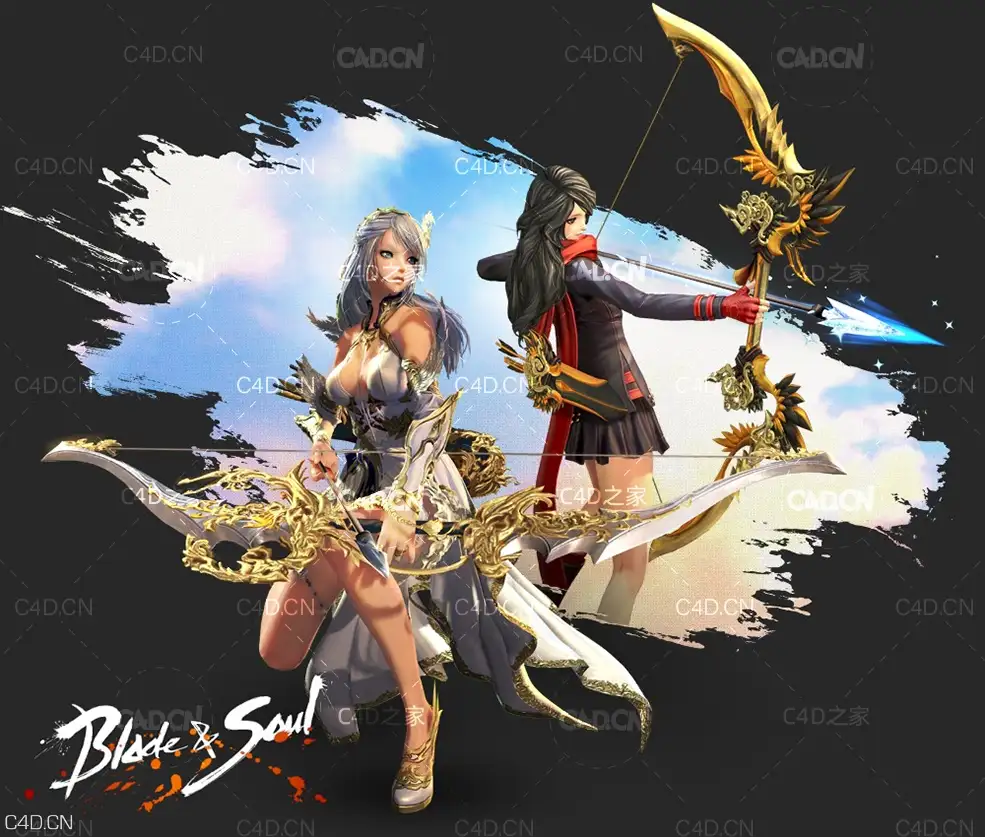 35套C4D动作游戏《剑灵(Blade and Soul)》模型合集 2