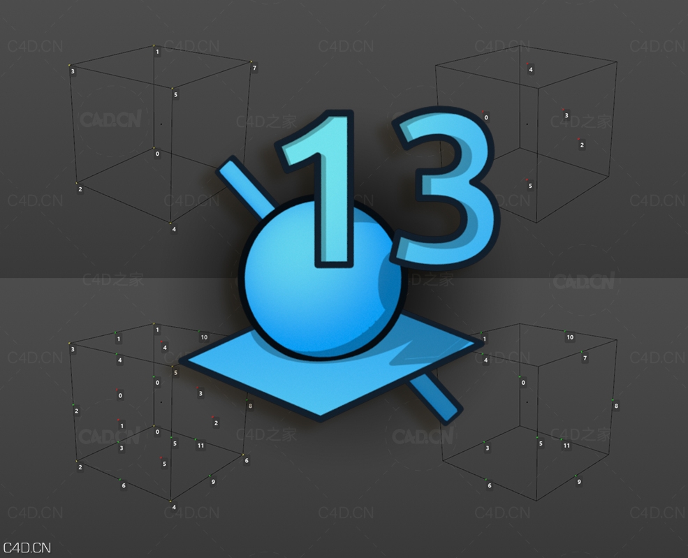 C4D显示物体点的数量脚本 ShowIndex v2.0 - C4D之家 - 0.jpg