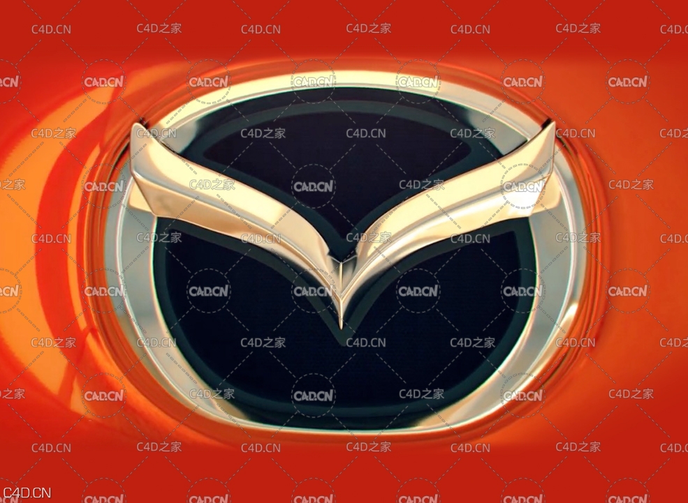C4D利用多边形建模技术创建马自达汽车标志教程 CINEMA 4D BANGLA TUTORIAL - C4D之家 - 1.jpg