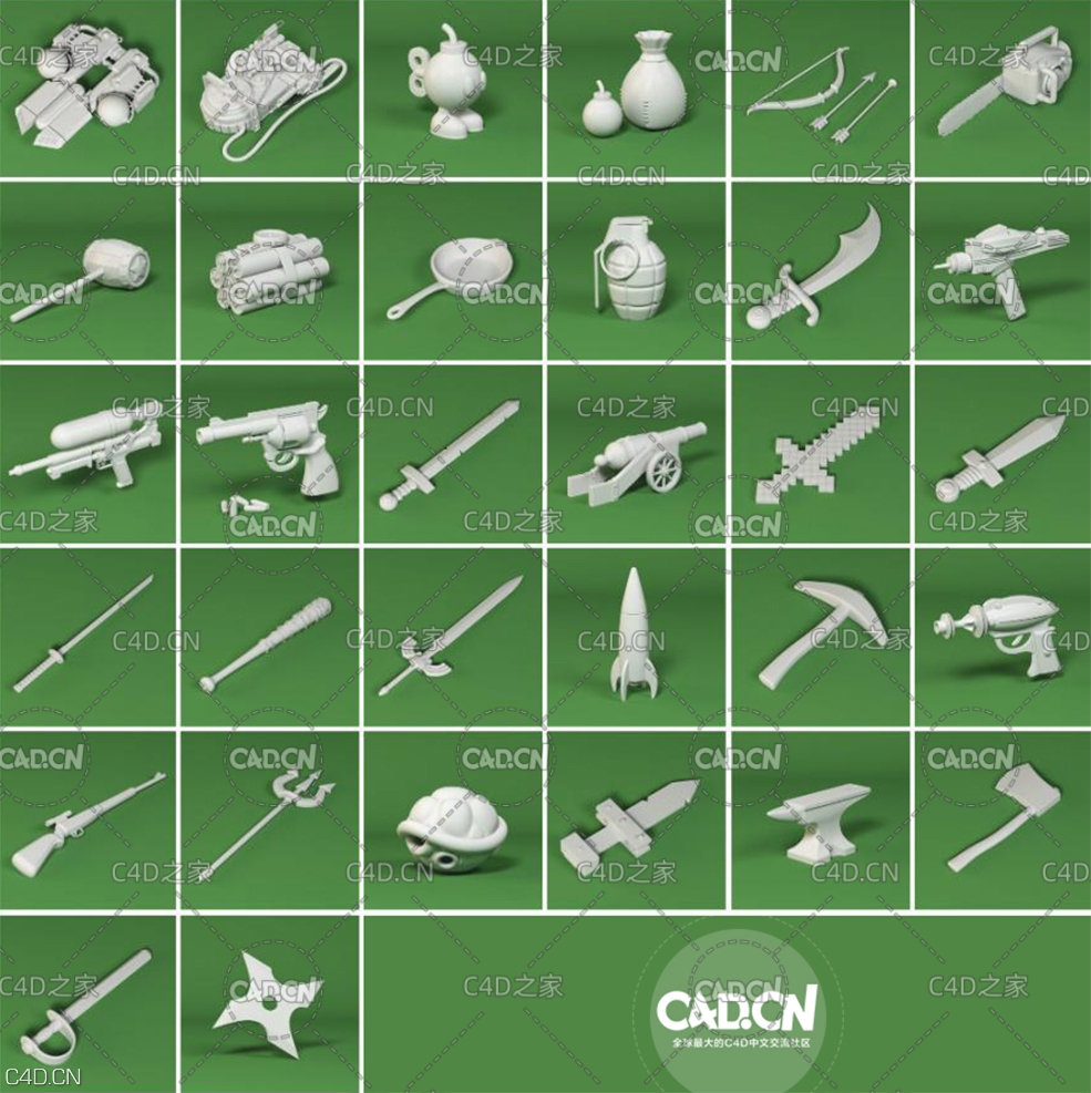 灰猩猩180个可爱卡通创意低多边形C4D模型(C4D+FBX+OBJ,不含贴图) - C4D之家 - 172810nz1ckkgff9dk8cj0.jpg