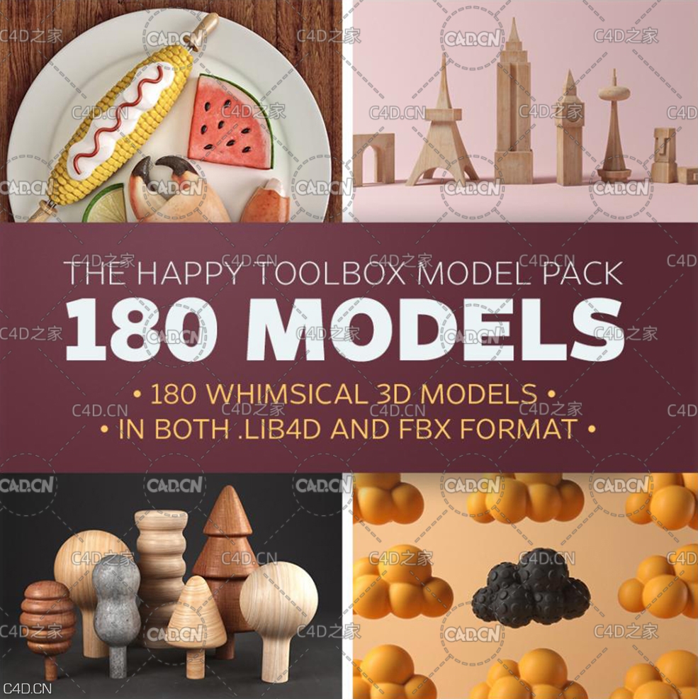 灰猩猩180个可爱卡通创意低多边形C4D模型(C4D+FBX+OBJ,不含贴图) - C4D之家 - 173108ev8r26h809p3iizi.jpg