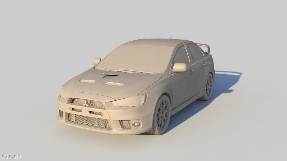 三菱汽车 lancer evo clay