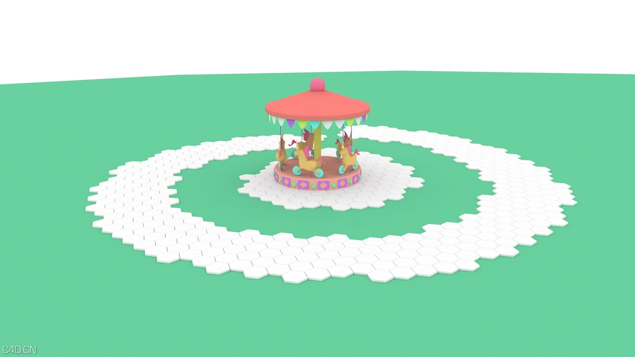 游乐场 - C4D之家 - 旋转木马1.jpg