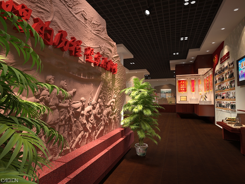 国防教育展览馆C4D渲染效果图 - C4D之家 - 0830-3.jpg