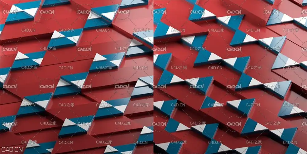 C4D三角图形无限循环动画教程 Creating Looping Animation With Triangles