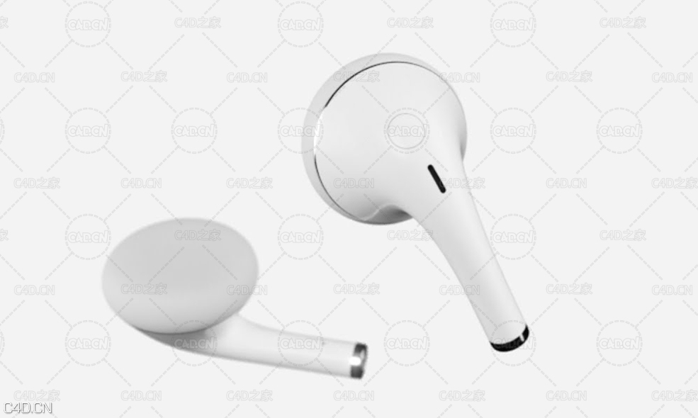 C4D+AE使用oc渲染器制作耳机产品模型 Editing 3D Product Commercial Live