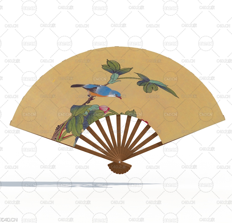 C4D扇子动画 Fan