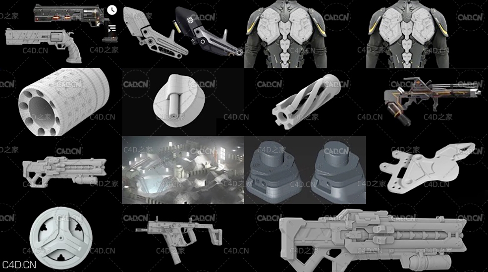 14套C4D多边形机甲建模视频教程合集 - C4D之家 - 未标题-1.jpg