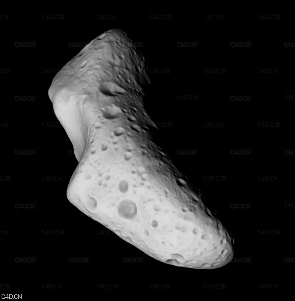 太空行星：爱神星C4D模型 Eros