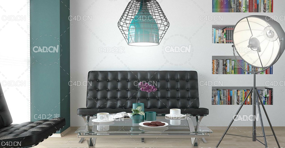 现代时尚简约客厅书房C4D模型 living room - C4D之家 - 204904e2312d553kfxt3xg.jpg