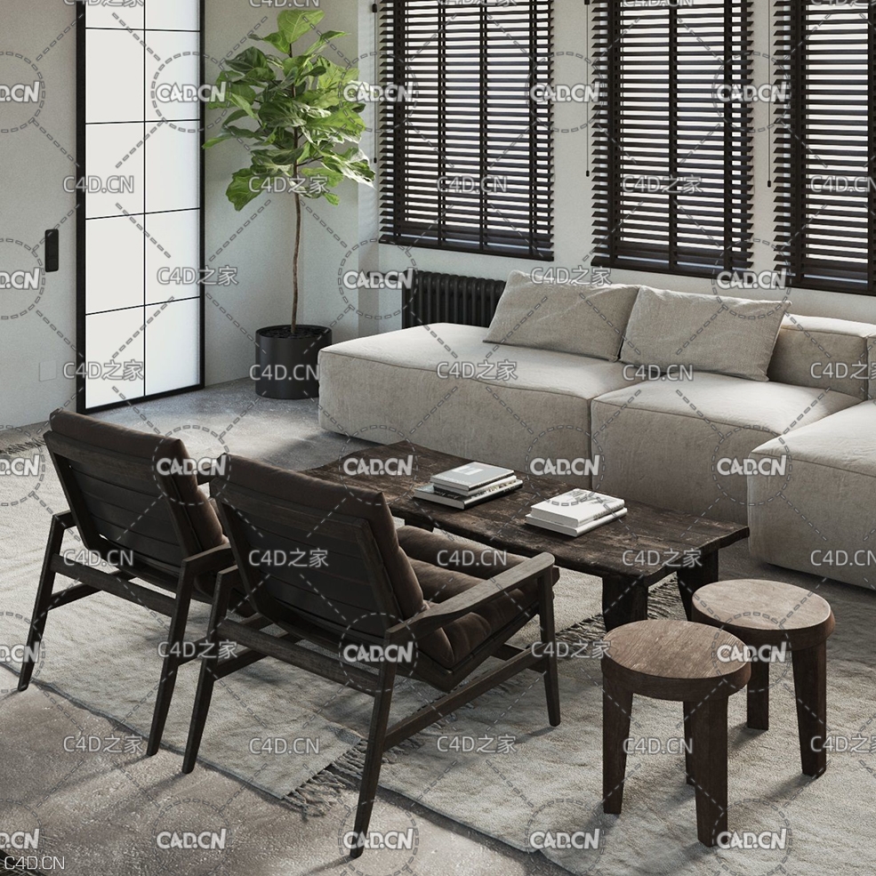 C4D室内模型：客厅 living room - C4D之家 - beinspiration-110-3d-model-max--obj-mtl-fbx-c4d-2.jpg
