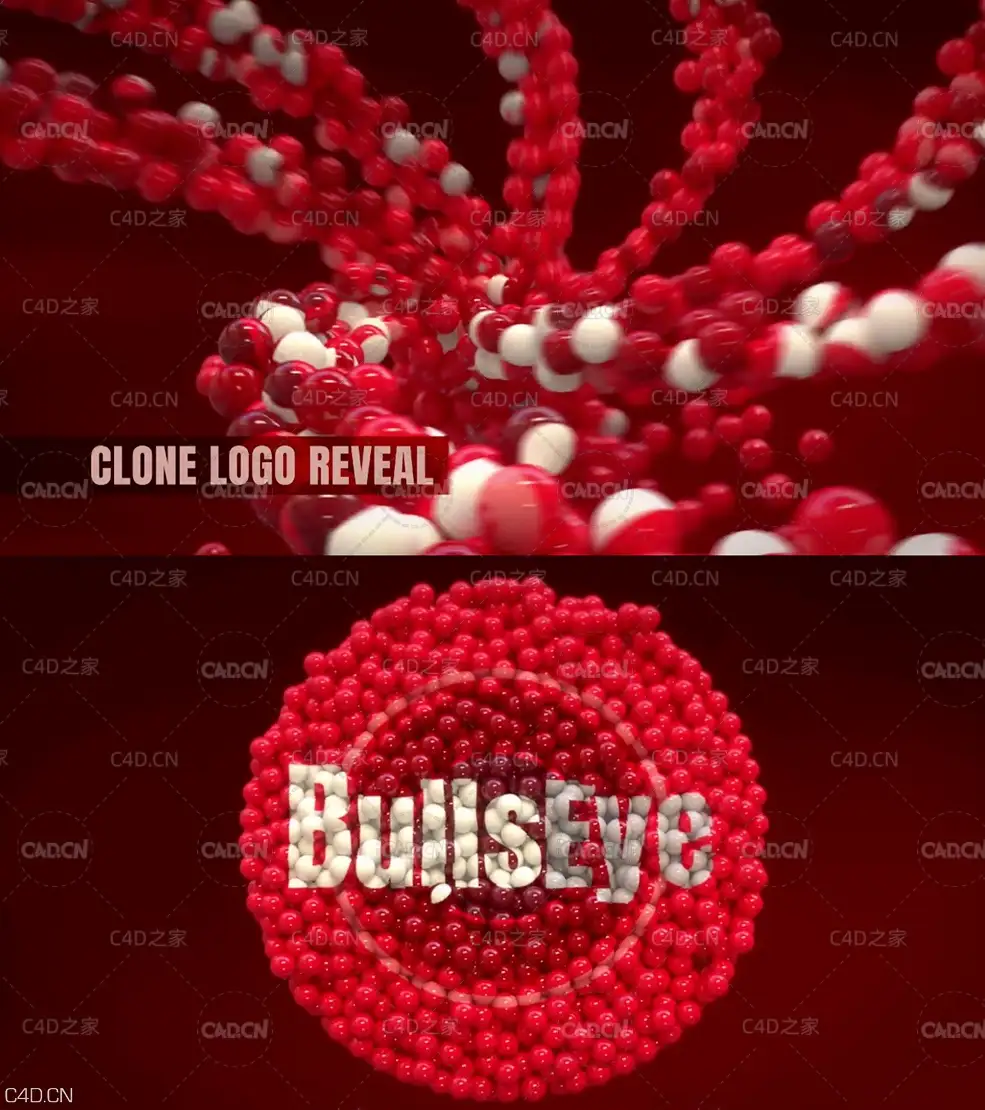 C4D克隆圆球汇聚logo动画教程 Clone Logo Reveal Tutorial