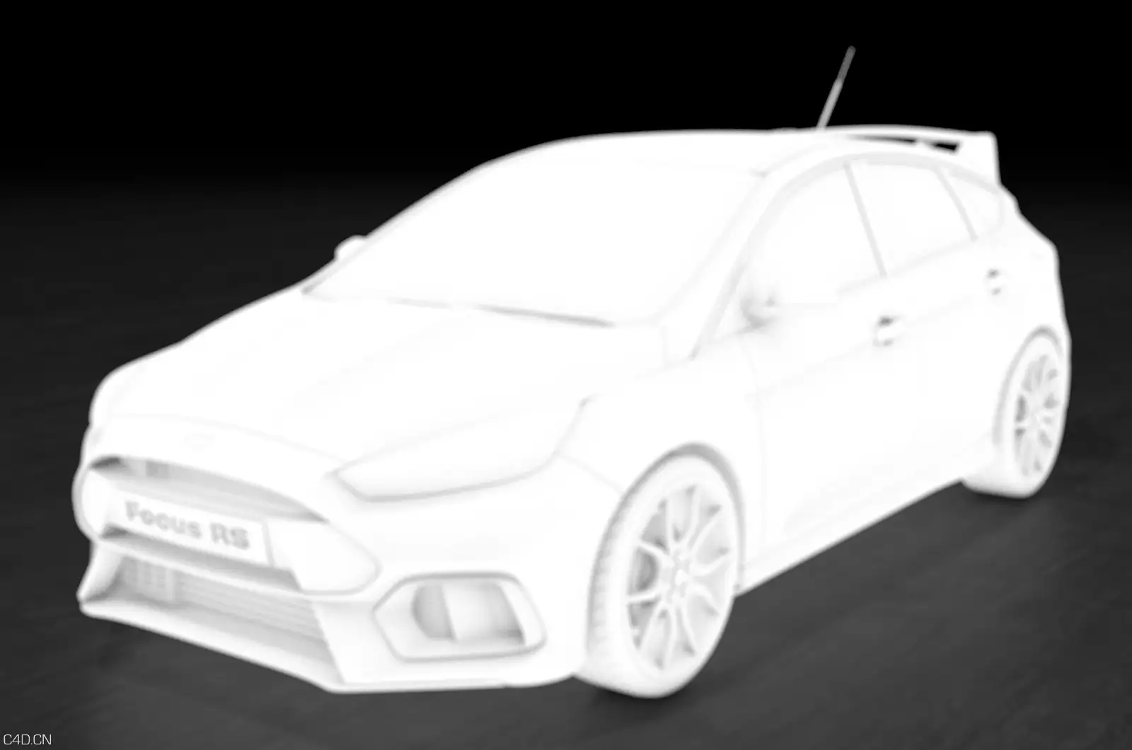 福特 2016款 福克斯 Focus RS，不带内饰，已绑定动力学 - C4D之家 - 06.jpg