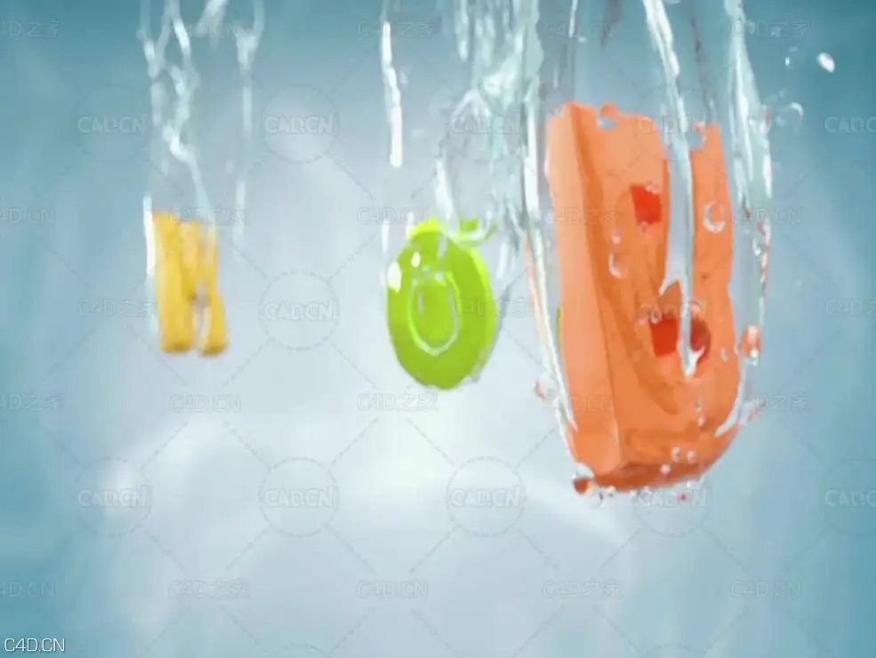C4D logo动画中文案例教程