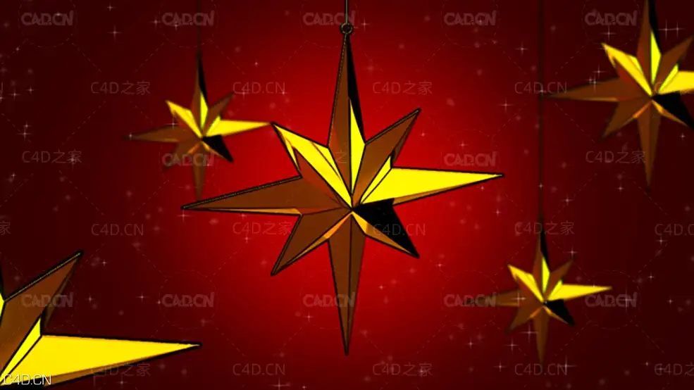 C4D创建立体星星圣诞装饰品教程 - C4D之家 - Cinema-4D-and-After-Effects-Creating-a-Christmas-Ornament-Tutorial.jpg