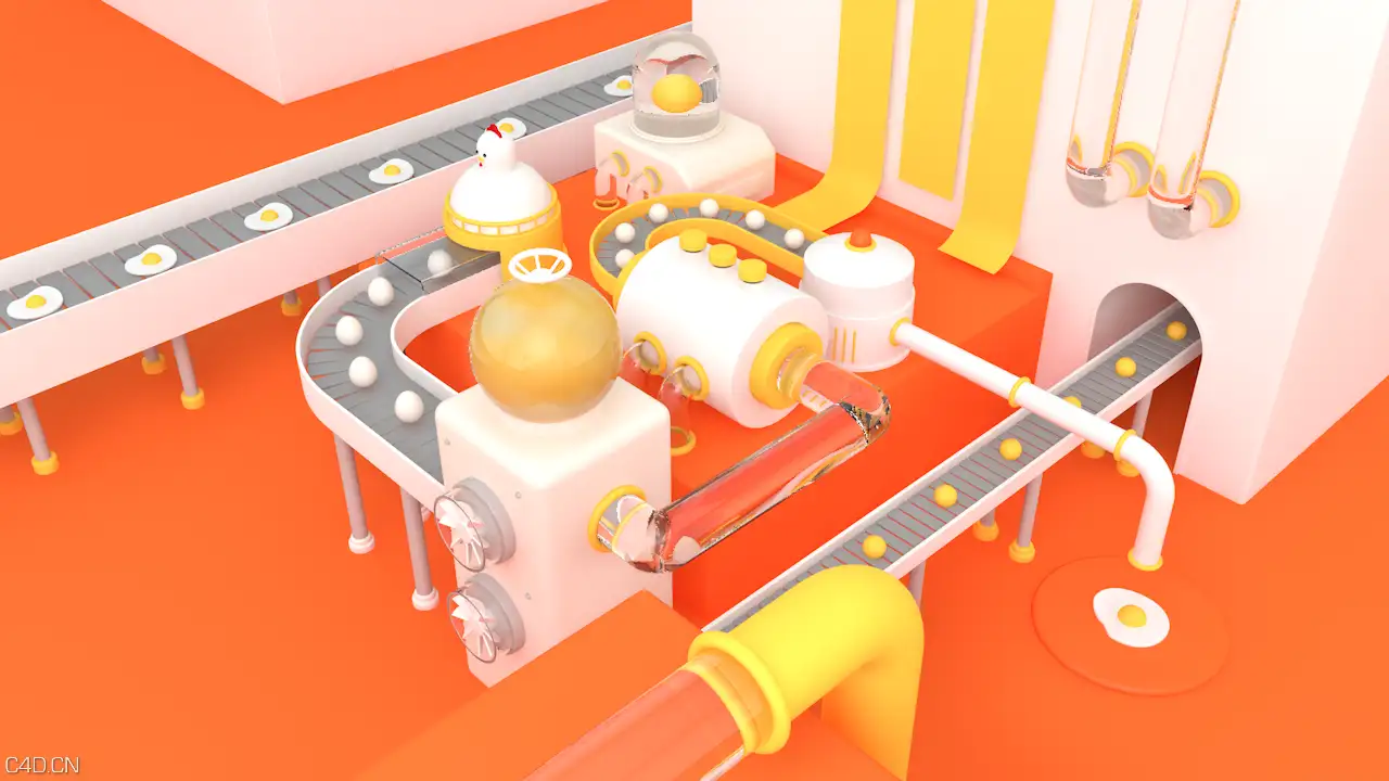 学习了一个月的临摹 - C4D之家 - 鸡.png