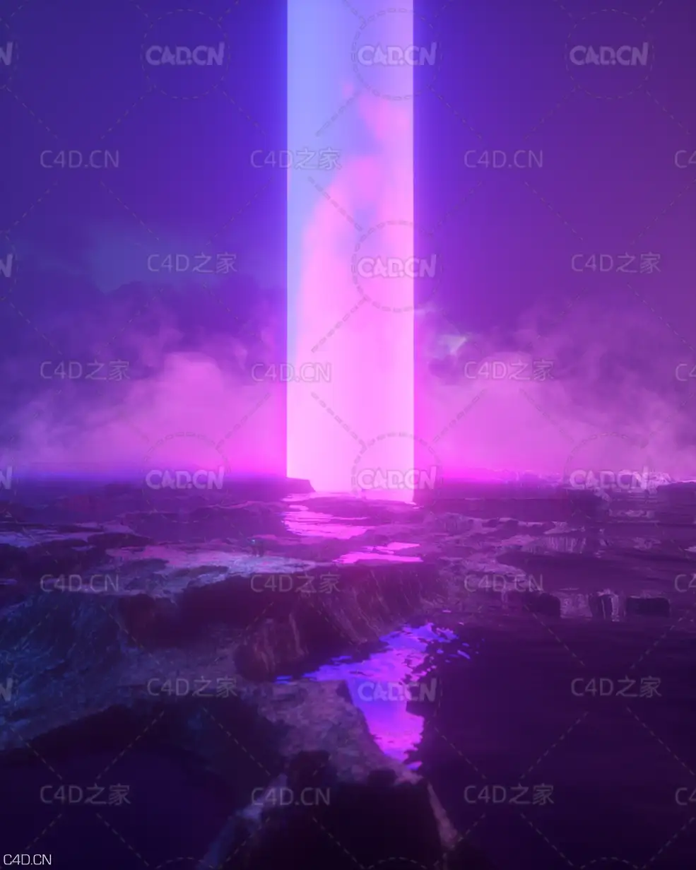 C4D Octane Render科幻场景工程 TREAM cinema4d scene