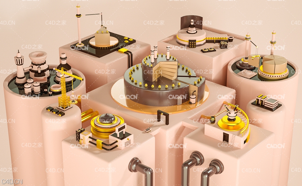 C4D Octane Render卡通食品加工平台动画工程 - C4D之家 - 095512ess4cnenxeiz31ee.jpg