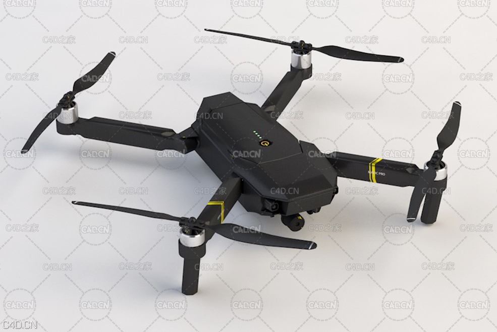 大疆御无人机C4D模型 unmanned aerial vehicle