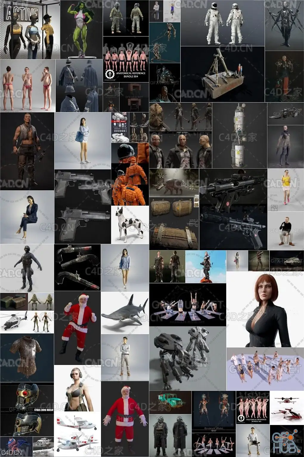2019年PBR游戏模型合集 PBR Game 3D-Models Bundle December 2019 - C4D之家 - 1577198640_111.jpg