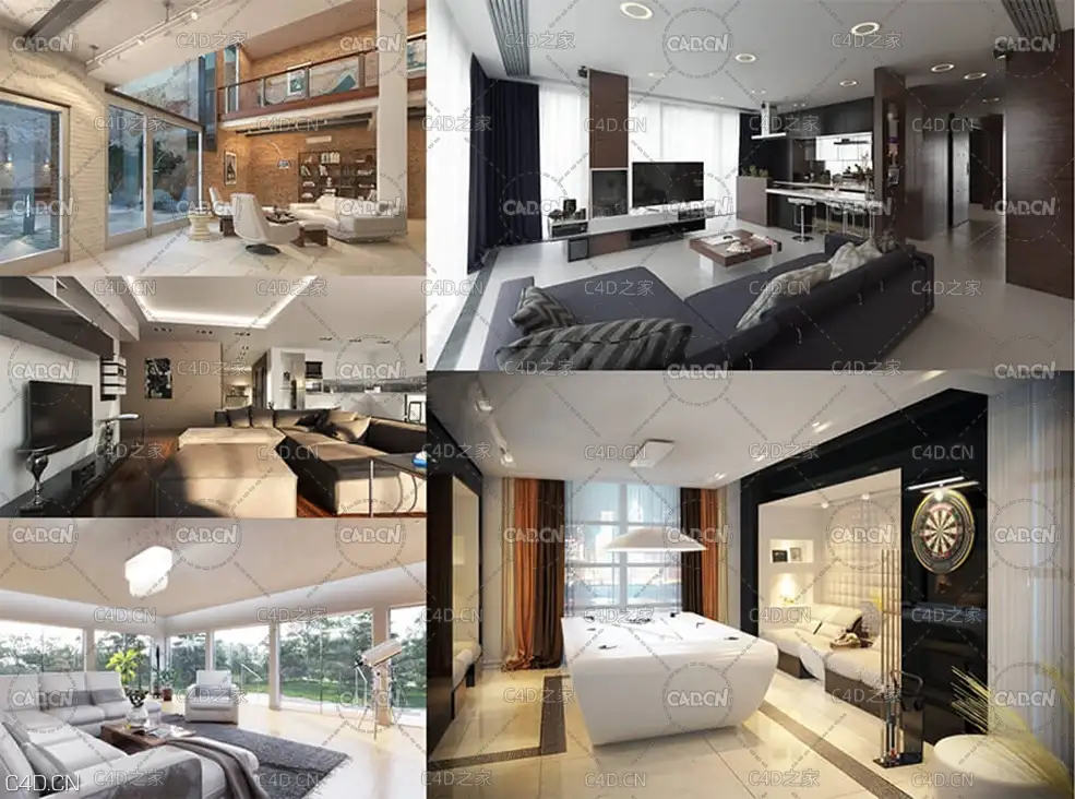 5套现代室内家居场景模型 Evermotion - Archinteriors vol 50（MAX模型） - C4D之家 - 6371211576457607201475430.jpg