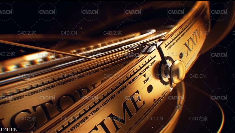 C4D N3黄金圆盘制作案例教程