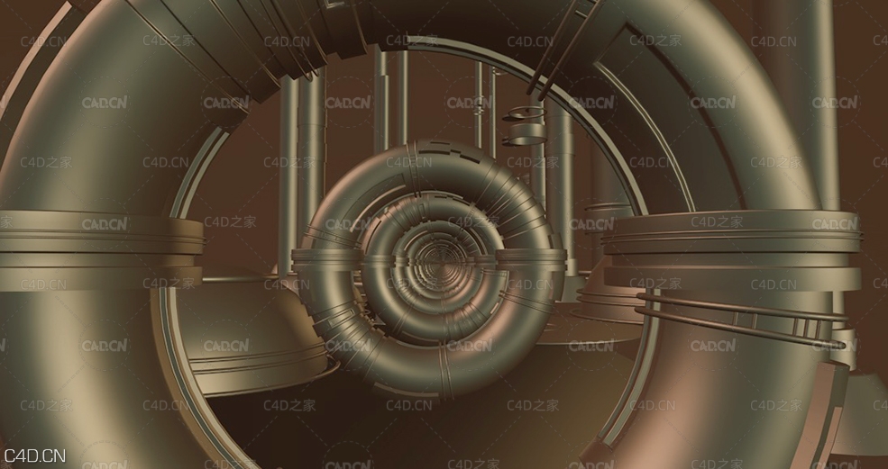 C4D金色科幻圆形时空隧道动画工程 - C4D之家 - 屏幕快照-2020-01-01-上午12.15.42.jpg