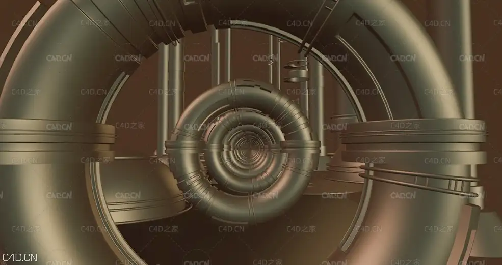 C4D金色科幻圆形时空隧道动画工程 - C4D之家 - 屏幕快照-2020-01-01-上午12.15.42.jpg